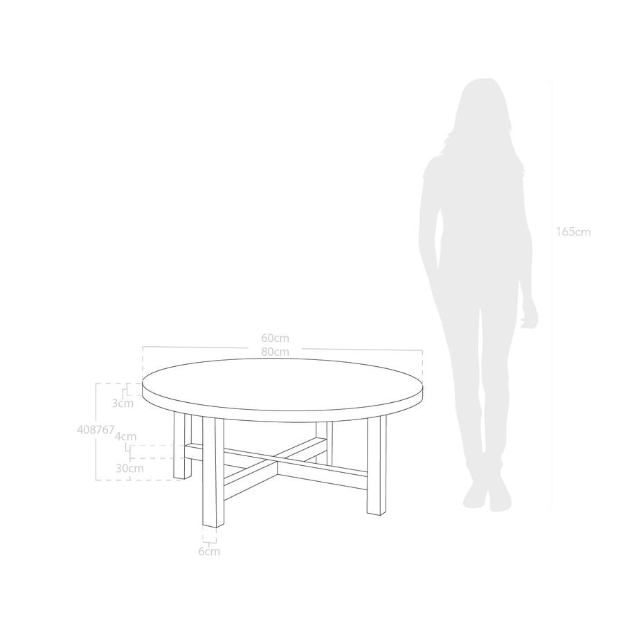 Mesa de centro Olivia diseño en madera o laca y tapa de cristal 10 mm.